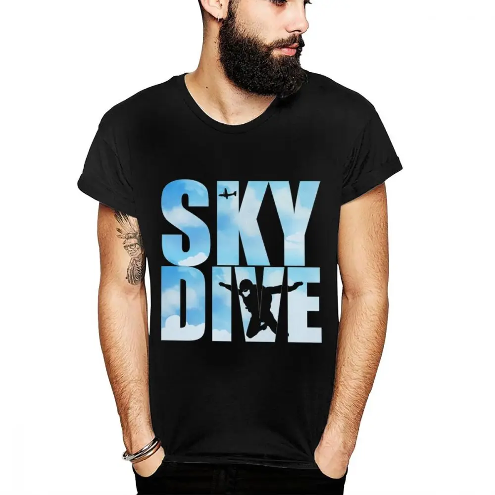 

Fashion O-neck Skydiving Gifts For Skydivers Parachuting Extreme Sports Unique T shirt Unisex Graphic Quality Cotton Camiseta