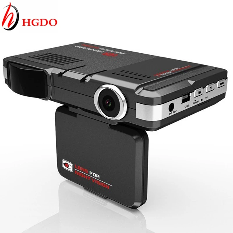 Goedkoop HGDO Russische data GPS Radar Detector Auto DVR HD 720 p Nachtzicht Auto Video Camera Recorder Stroomsnelheid detector combo