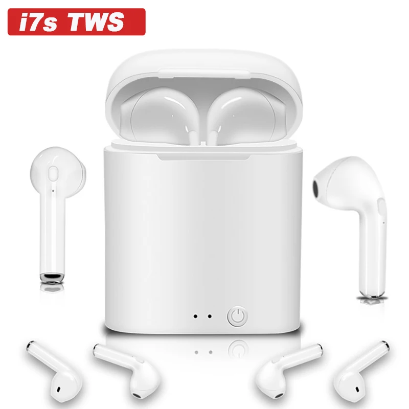 I7s TWS Спортивная Bluetooth гарнитура с стерео беспроводным микрофоном беспроводная