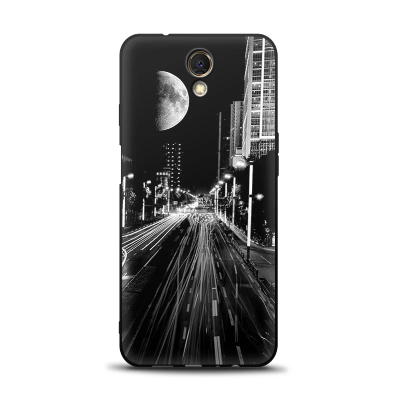 meizu back cover JURCHEN Black Matte Soft Tpu Silicone Case For Meizu M6S 5.7" Cute Cartoon Printing Luxury Back Bags For Meizu M6S Case Cover cases for meizu belt Cases For Meizu