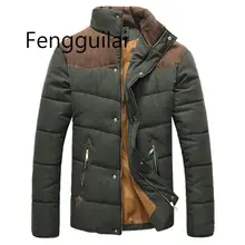 Winter Jacket Men Warm Casual Parkas Cotton Stand Collar Winter Coats Male Padded Overcoat Outerwear Clothing4XL цена Winter Jacket Men Warm Casual Parkas Cotton Stand Collar Winter Coats Male Padded Overcoat Outerwear Clothing4XL цены онлайн