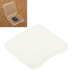 100 шт. прозрачная пластиковая емкость для хранения карточная коробка для Micro SD карты (TF карта)