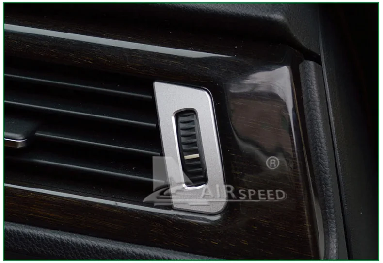 Airspeed AluminiumAlloy Interior Central Air Conditioner Outlet Frame Sticker for BMW E90 E92 E93 2005-2012 3 Series Accessories (18)