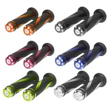 Dewtreetali 2 шт. 7/" мотоцикл на станке Алюминий ручки нет скольжения гель резиновая ручка руль универсальный мотоцикл ручками