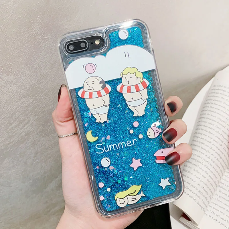 Чехлы для телефонов Samsung S8 S9 S10 Plus Note 8 9 10 iPhone 11 Pro Max XR XS 7 6 летние плавания с