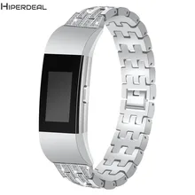 HIPERDEAL сменный ремешок для браслета FitBit Charge 2 браслет из нержавеющей стали 190 мм настоящий браслет Смарт часы DE06b