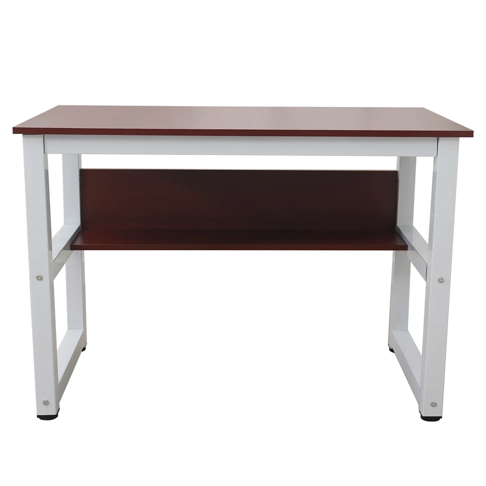 

110cm Wooden Computer Desk with Bookshelf