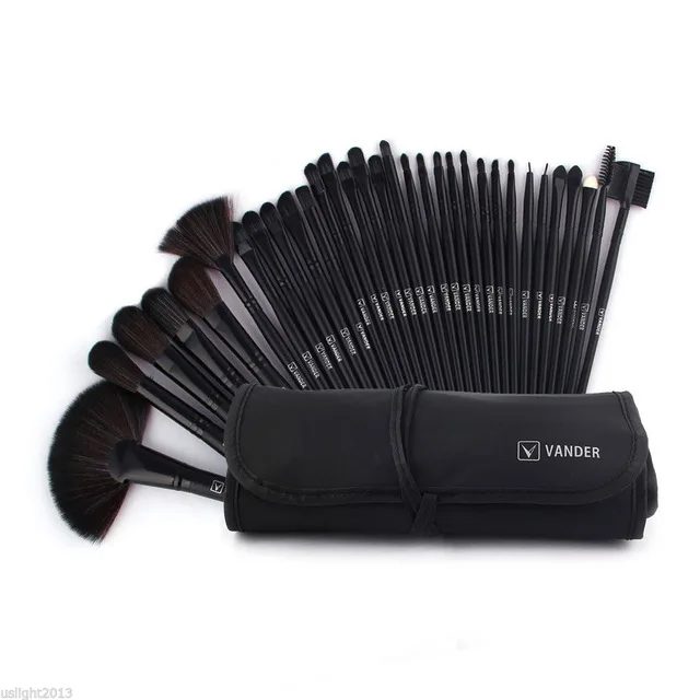 32 pcs vander black Vander Life 32 шт. наборы кистей для макияжа Профессиональный набор кистей для косметики комплект+ сумка для женщин Макияж инструменты Pincel Maquiagem - Handle Color: 32 pcs vander black
