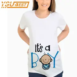 Топ для беременных, новинка 2019 года, женские футболки, тонкие футболки с мультяшными буквами, Забавные футболки для беременных, хлопковая