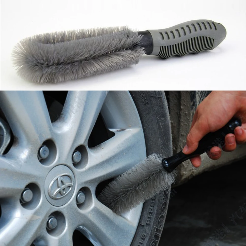 

Wheels Brush for Car Auto Motorcycle Bike Tire Rim Scrub Washing Cleaning Tool Free Shipping