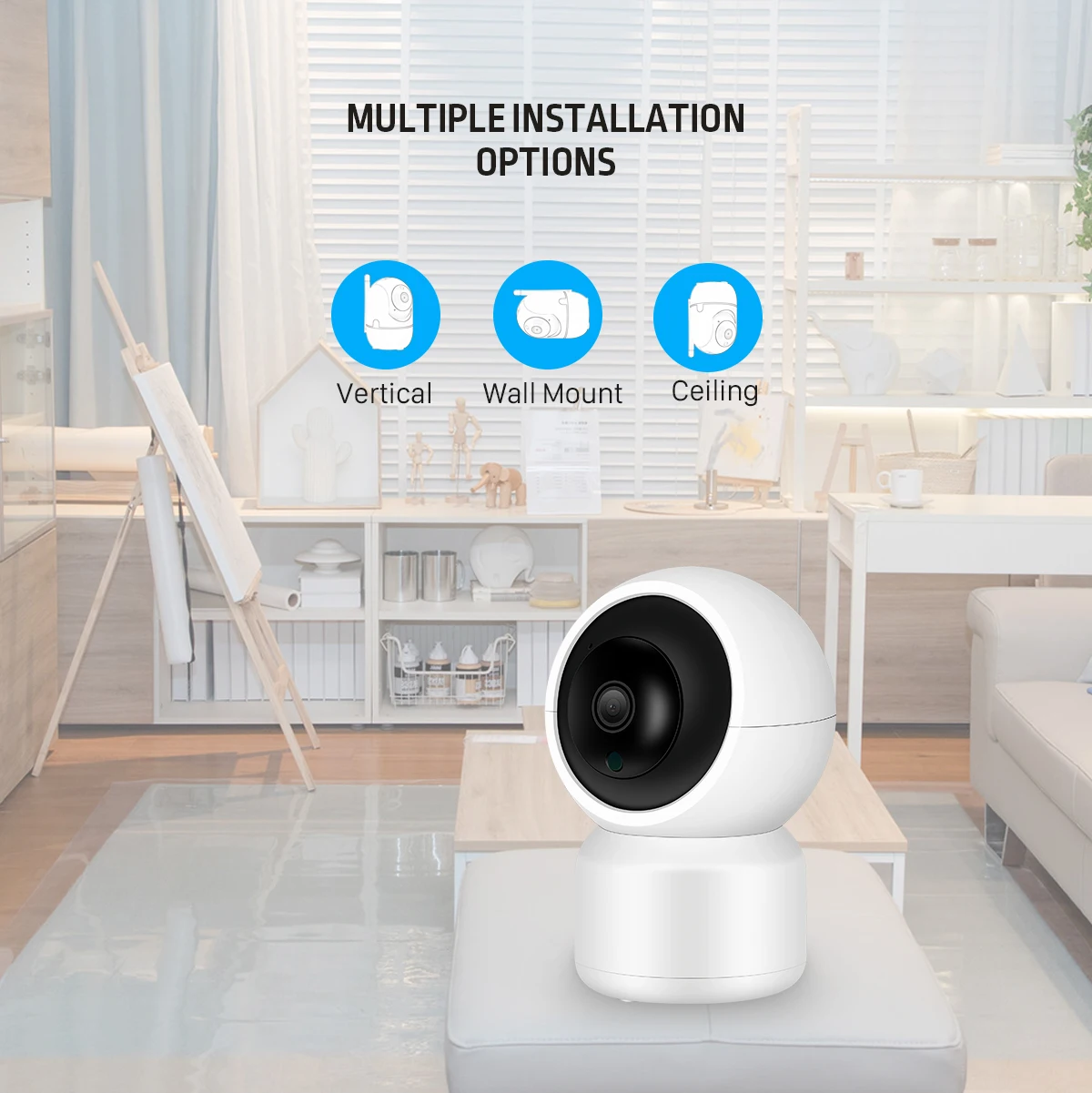 BESDER 1080P IP Camera Wireless Home Security Camera Surveillance Camera Wifi Night Vision CCTV Camera Baby Monitor Smart Track