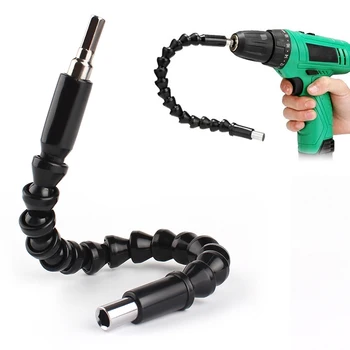 

295mm electronics drill flexible shaft bits Snake Drill Extention Screwdriver Bit Holder Accessories Connect Link Black