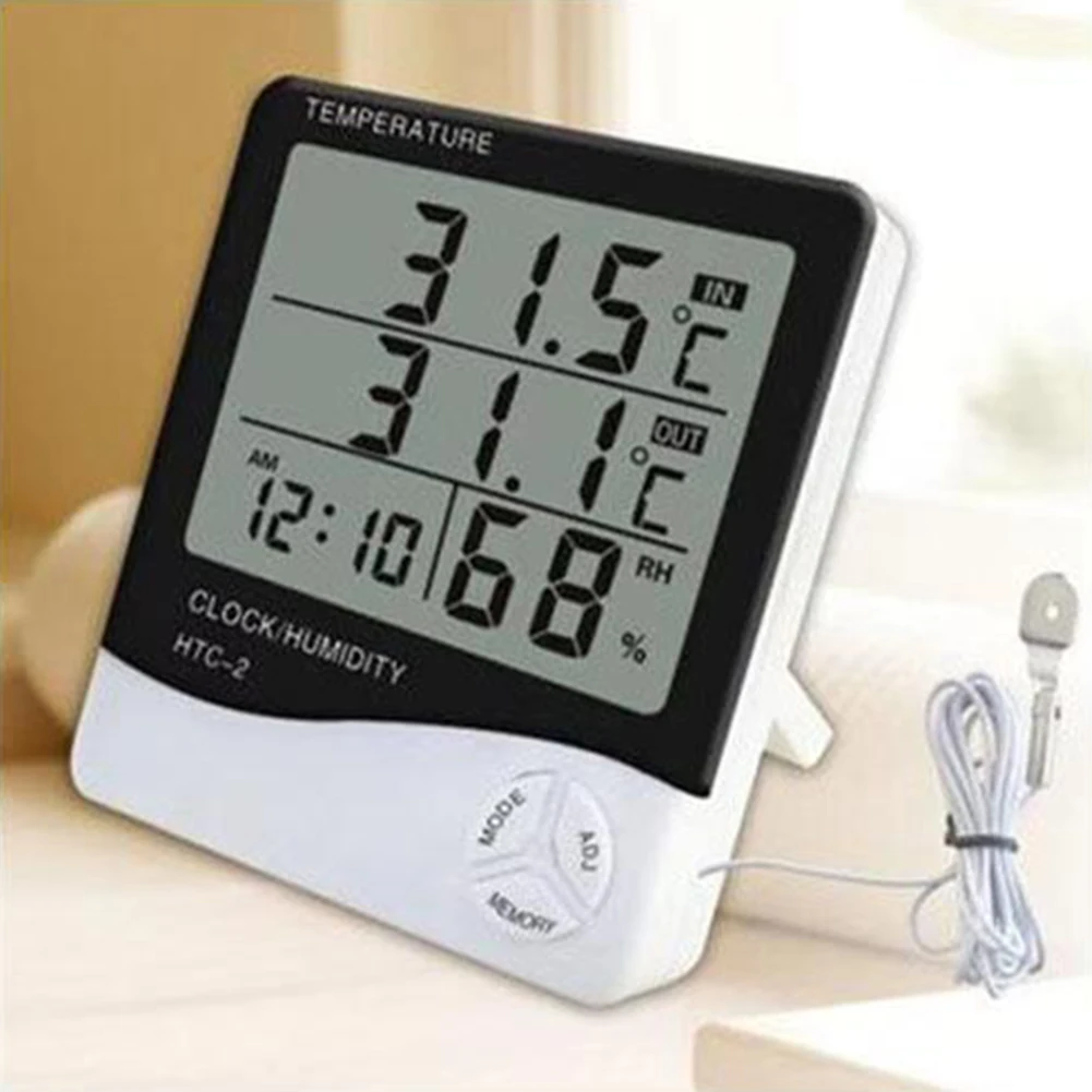 

Double Temperature Digital Humidity Thermometer Hygrometer Meter Gauge LCD Display for Home Office Indoor Living