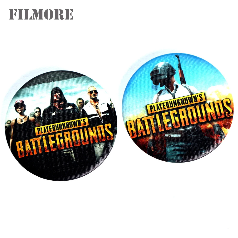 Playerunknown's боя броши Горячая игра PUBG значок брошь с логотипом простым круглым