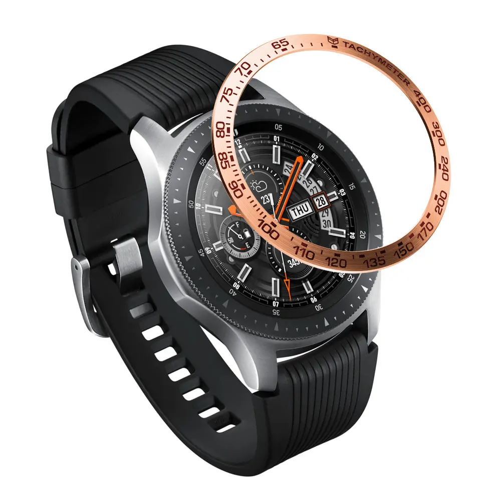 Крышка из нержавеющей стали для samsung Galaxy Watch 46 мм/42 мм/gear s3 frontier/gear S2 классический SM-R732 ободок кольцо Клей чехол - Цвет ремешка: Watch 46mm B