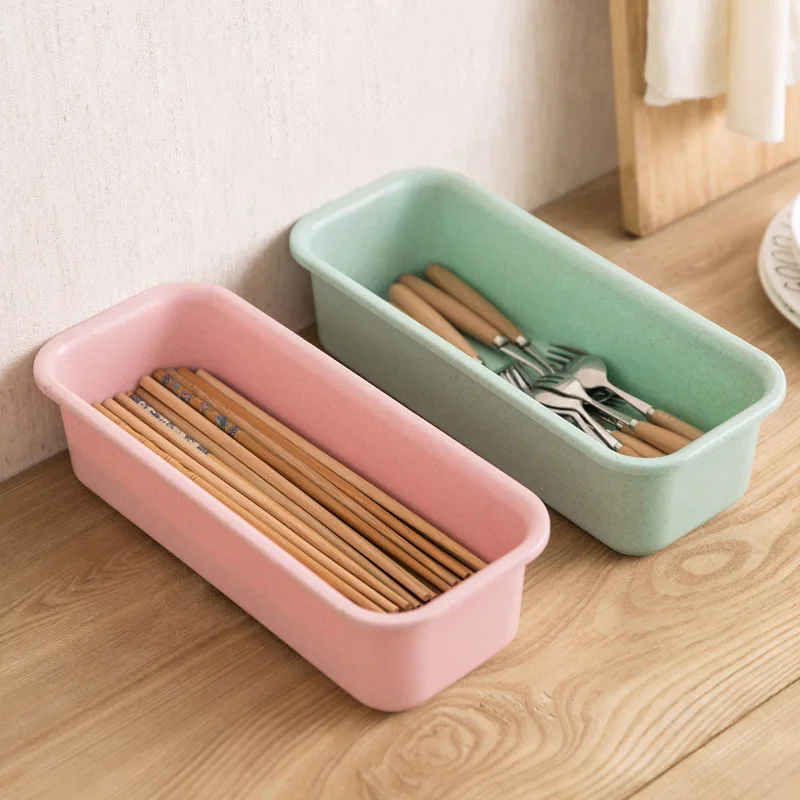 Plastic Dishware Cutlery Storage Box Kitchen Chopsticks ...