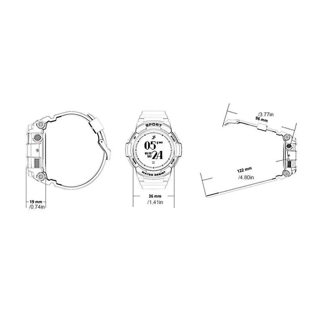 

F6 Round Dial Smartwatch IP68 Waterproof Dynamic Heart Rate Monitor Smart Watch For Android Apple Smart Phone