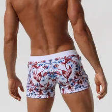 Мужские купальные костюмы с цветочным рисунком, мужские купальные костюмы, купальные костюмы, сексуальное нижнее белье