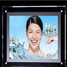 Светодиодный Кристалл акриловая панель для наклейки плакатов световые коробки знаки