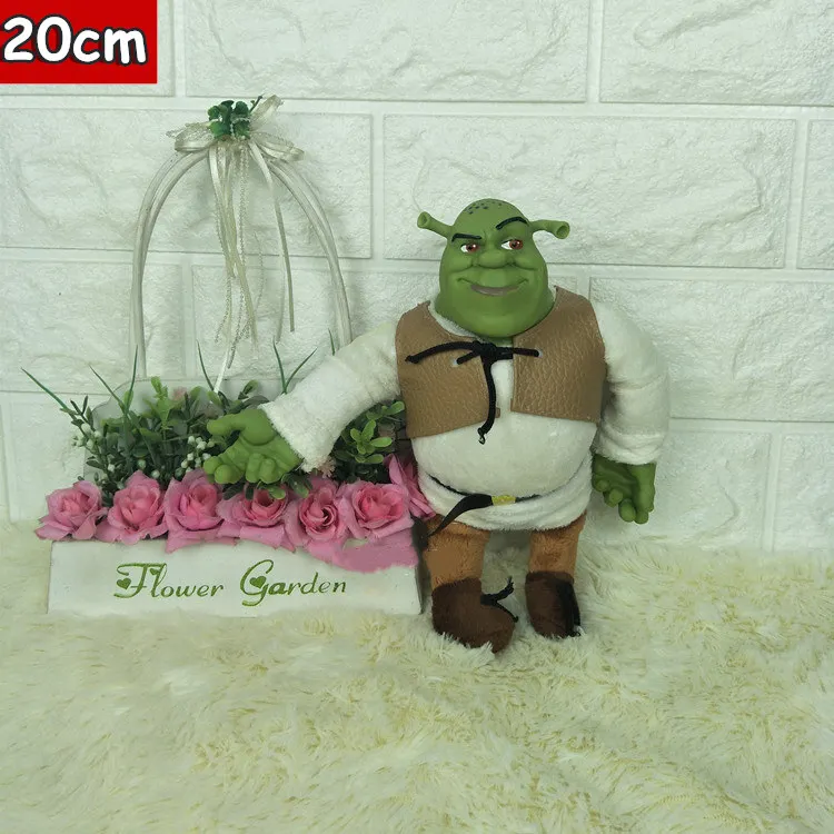 DSN Shrek Plush Doll Stuffed Toy Movies TV Plush Toys DSN Plush Doll Stuffed Toy For kids christmas Toys Gifts for Children - Color: 20cm