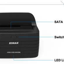 Новые продукты 1 отсек USB 3,0 для SATA3 до 6 ТБ чипсет JMS567 Hdd ssd док-станция Поддержка 2,5 ''3,5'' дюймовый HDD до 6 ТБ HD08