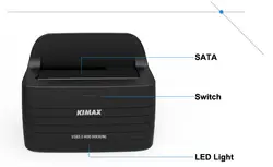 Новые продукты 1-Bay USB 3,0 SATA3 до 6 ТБ Чипсет JMS567 Hdd ssd док-станции Поддержка 2,5 ''3,5'' дюймовый HDD до 6 ТБ HD08