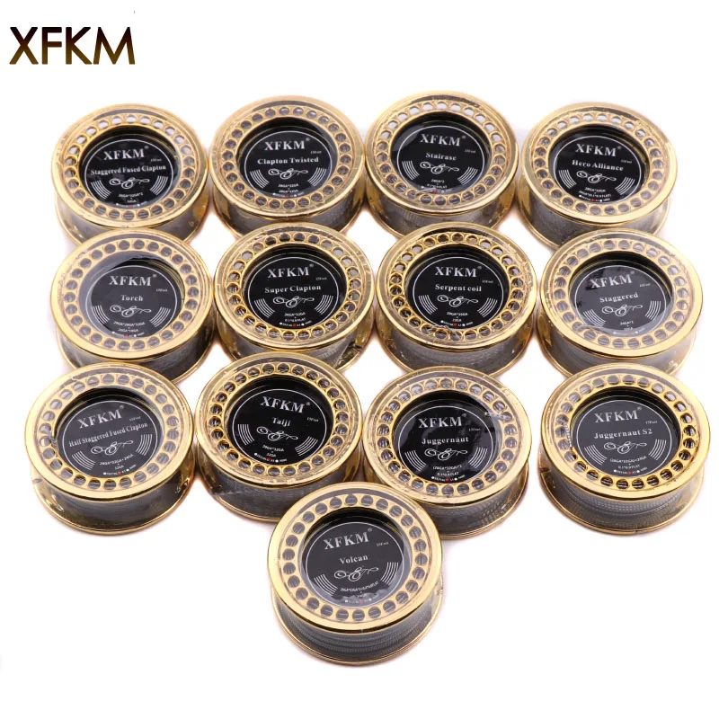 XFKM 5 м/рулон A1 Сплавленный Clapton juggernaut для RDA RBA перестраиваемый распылитель