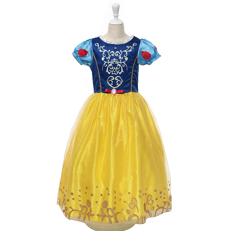 Girls Summer Dresses Kids Cindrella Snow White Cosplay Costume Princess Rapunzel Aurora Belle Sleeping Beauty Sofia Party Dress Girls Summer Dresses Kids Cindrella Snow White Cosplay Costume Princess Rapunzel Aurora Belle Sleeping Beauty Sofia Party Dress