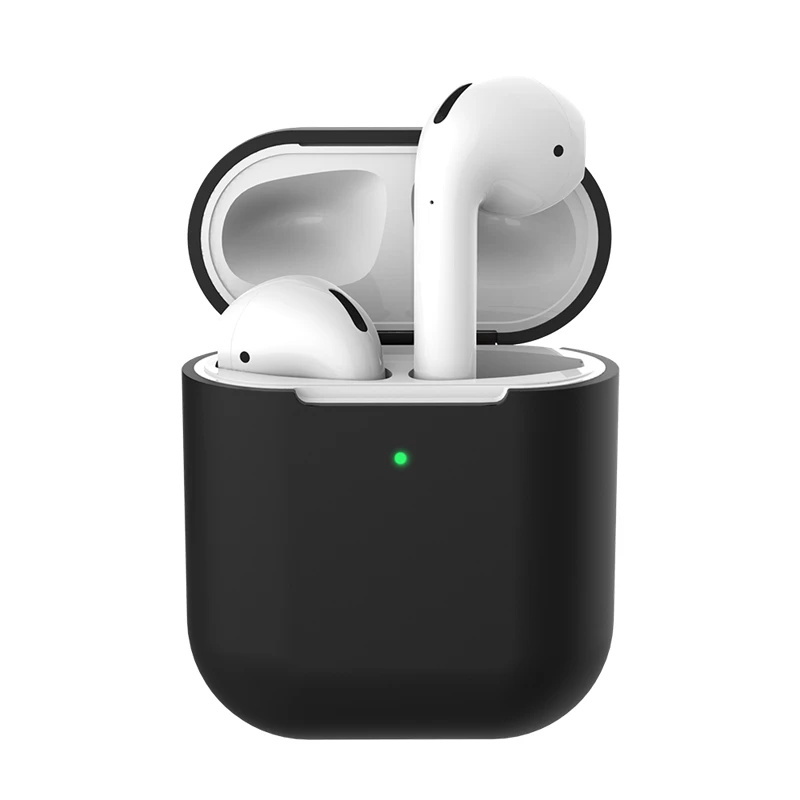 01 Мягкий силиконовый чехол ярких цветов для Apple Air Pods 2 чехол s для AirPods 2 тонкий противоударный защитный чехол для наушников аксессуар - Цвет: 01
