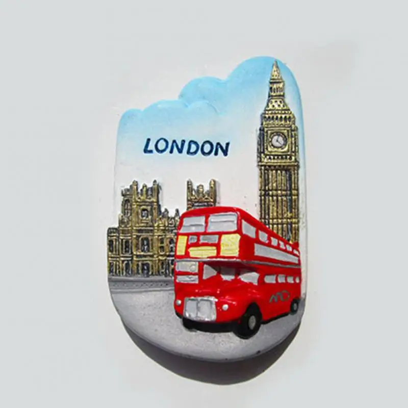 New Resin 3D Fridge Magnet San Francisco London Paris Japan Greece Sydney Bali Souvenir Landscape Fridge Magnet Home Decor#63