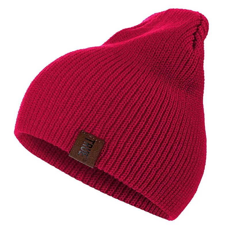 1 Pcs Hut PU Brief Wahre Casual Mützen für Männer Frauen Warme Gestrickte Winter Hut Fashion Solid Hip-hop beanie Hut Unisex Kappe