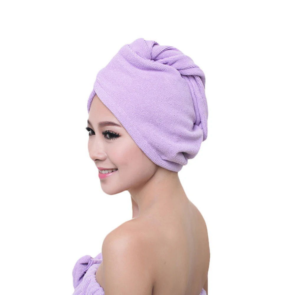 Shower Caps Towel Triangle Fabric 60*25cm Water Uptake Bathroom Products Washing Homein Shower