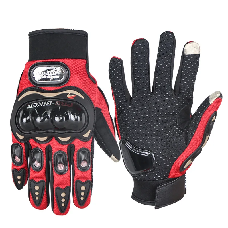 Pro-biker перчатки для мотоцикла с сенсорным экраном мотоциклетные перчатки для мотокросса luvas Racing guantes мотоциклетные перчатки красный розовый черный S~ XXL - Цвет: Красный