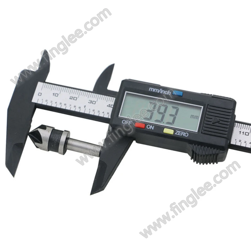 6inch 150mm Vernier Digital Electronic Caliper Ruler Measuring Tools Carbon Fiber Composite Vernier Calipers Finglee Tools