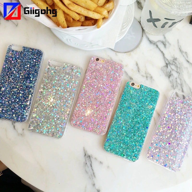 Милый блестящий чехол с блестками для iphone X XS MAX XR 5 5S se 6 7 Plus 6s 8 модный уникальный