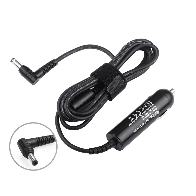 Portable Dc Car Battery Charger 1920v 4.54.74a For Toshiba / Lenovo