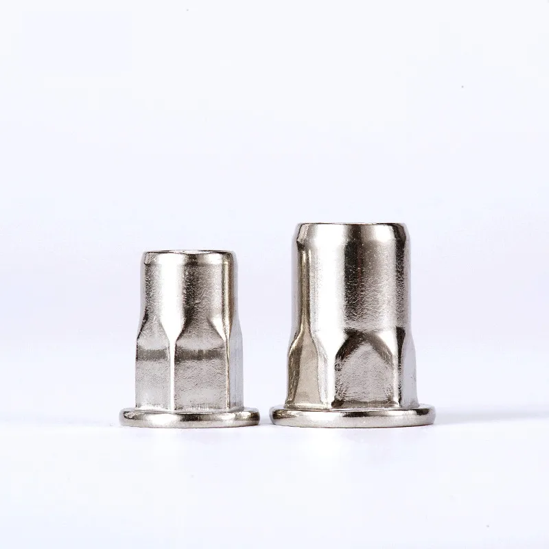 

5pcs M4 M5 M6 M8 flat head inner and outer half hex rivet nut screw cap nuts home decoration bolt screws 11mm-18mm length