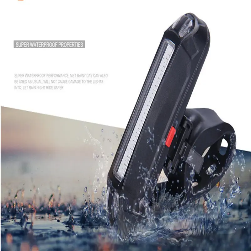 Портативный водостойкий USB перезаряжаемые габаритные огни для велосипеда Велоспорт ночной езды безопасности светодиодный фонарь для горного велосипеда аксессуар