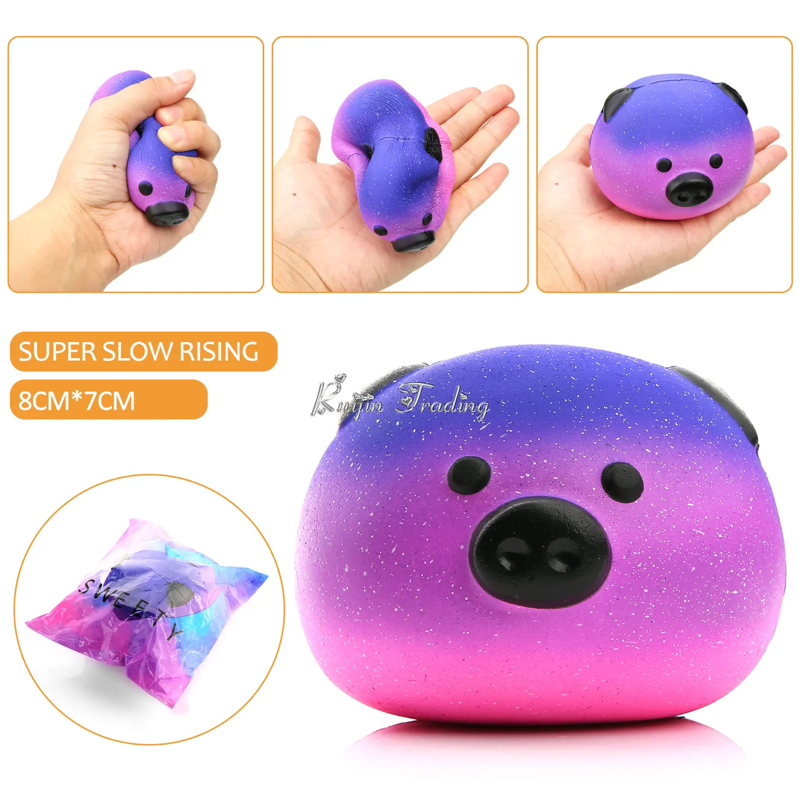 High Quality Original Animal Kawaii Emoji Face Rainbow Pig