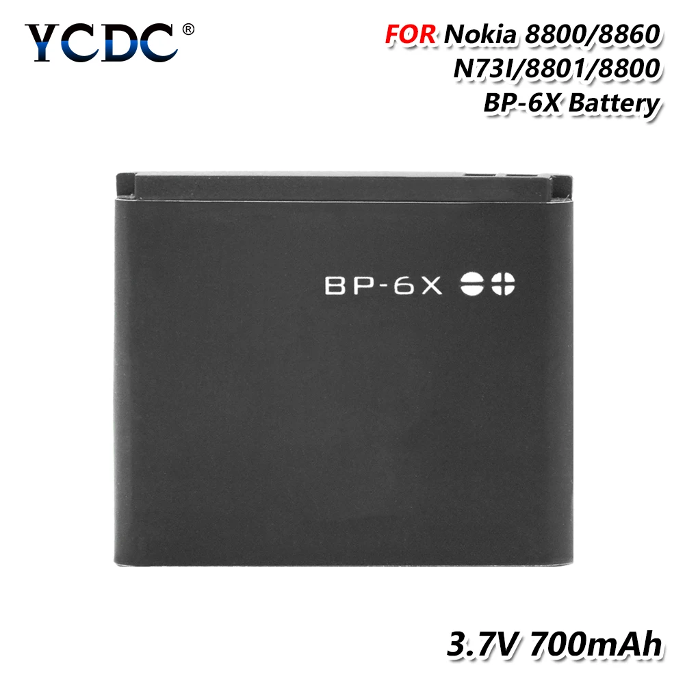 Премиум 3,7 V 700mAh BP-6X BP 6X BP6X перезаряжаемая литиевая батарея для Nokia 8800 8800 Sirocco N73I 8860 Замена