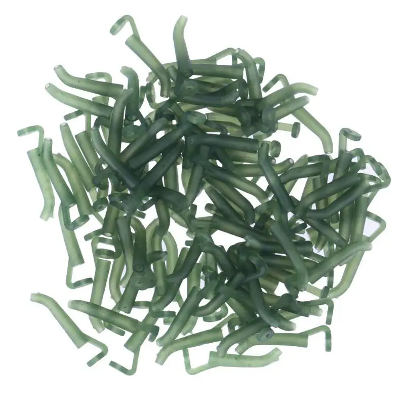 

30/50/100pcs Carp Fishing Accessories Fishing Hook Sleeves D Rig Line Aligner Positioner Terminal Tackle