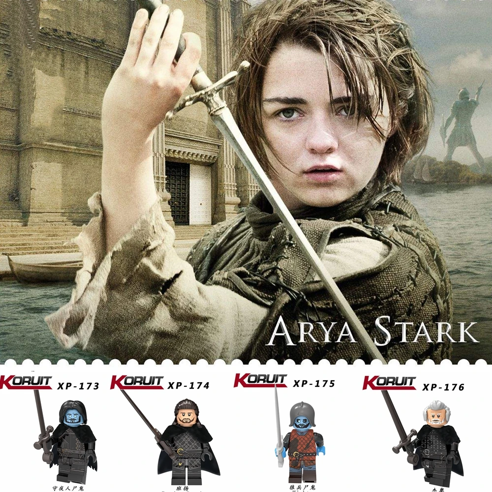 

Game of Thrones Legoing Figures Arya Stark Building Blocks Enlighten DIY Toys For Kid Children Birthday Christmas Gifts Legoings