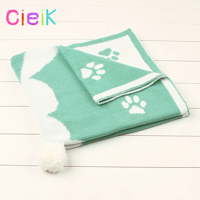 CieiK Baby Blanket Animal Bunny Muslin Floral Swaddle Newborn Girl Boy Soft Wrap Kids Photo Playing Knitted Warm Children Towel  (8)