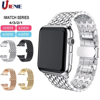

Stainless Steel Strap for Apple Watch Band 38mm 42mm Metal Links Bracelet Smart Watch Strap for Apple Watch Series 1 2 3 4