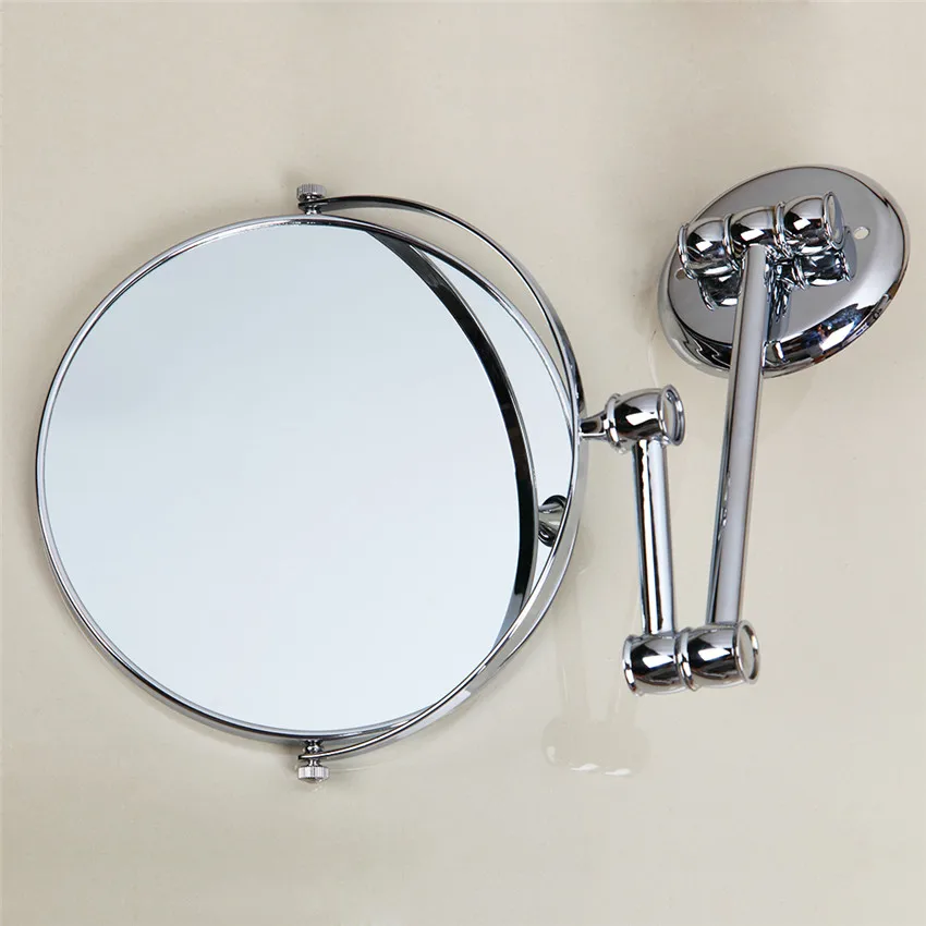 YANKSMART косметическое зеркало для ванной комнаты из алюминия и металлических материалов, круглое двойное удлиненное зеркало для ванной комнаты TKL013