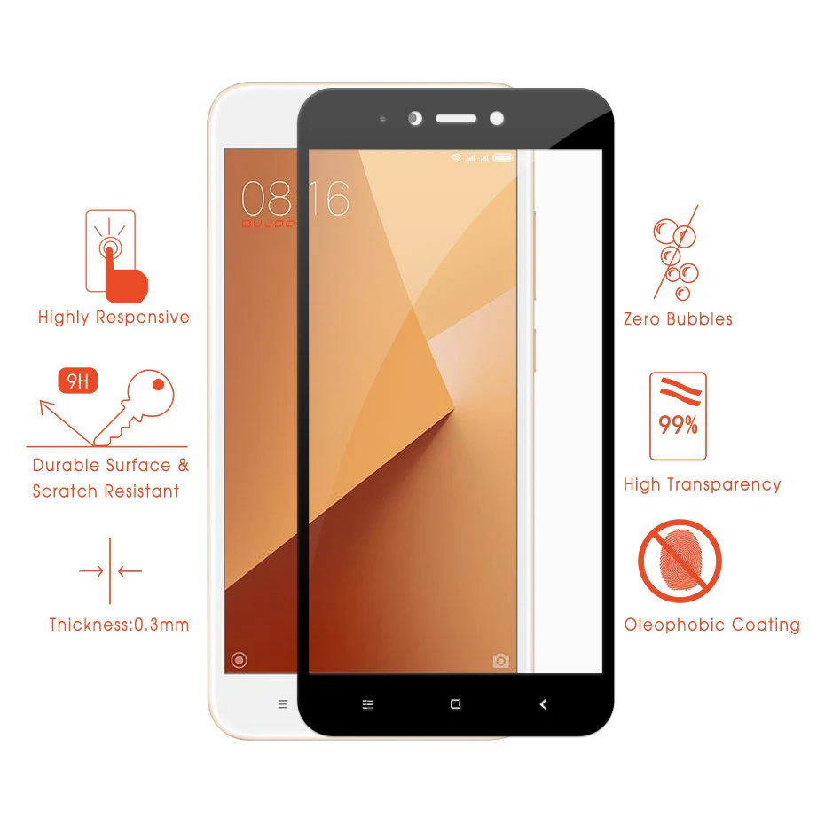 tempered glass for xiaomi redmi note 5a (2)