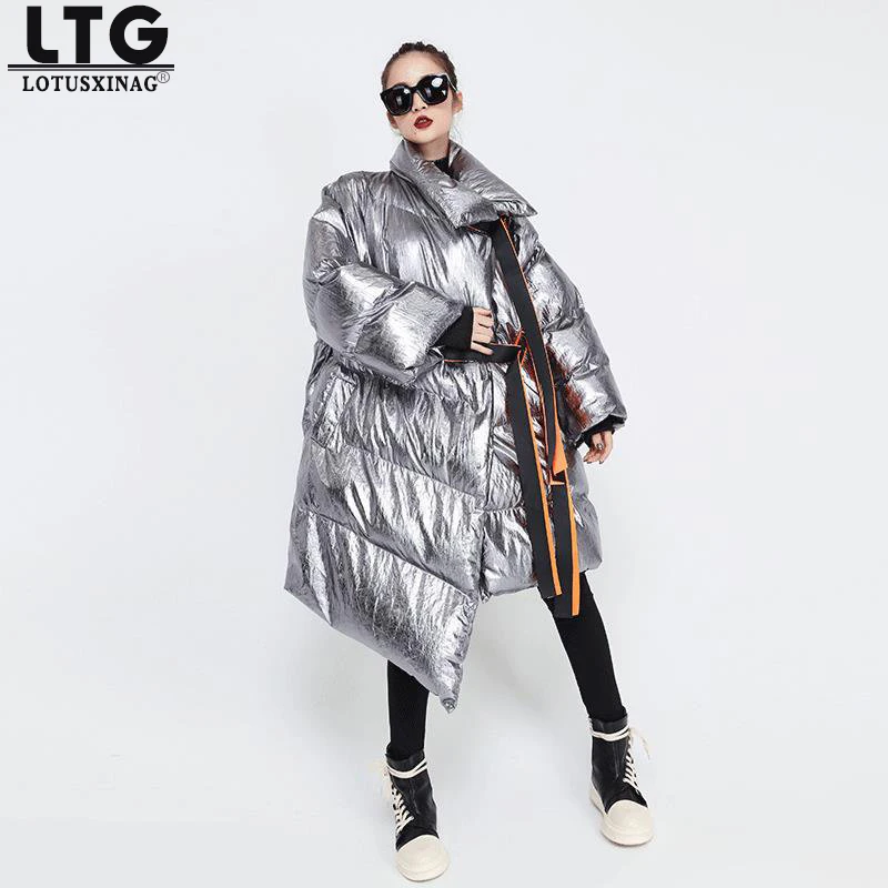 Ltglotusxinag 2019 новый весенний сатиновый воротник длинный зеленый большого размера