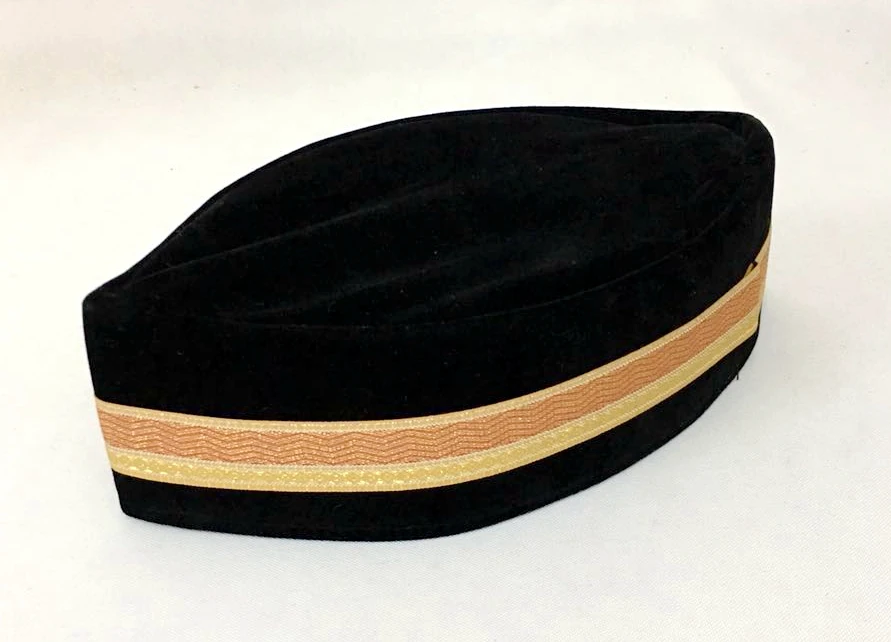 4 шт./пакет мусульманская мужская шапка-тюрбан черная Исламская шляпа(декоративная граница случайная) Pleuche может смешивать размеры около 52,5~ 58 см ошибка: 0,5