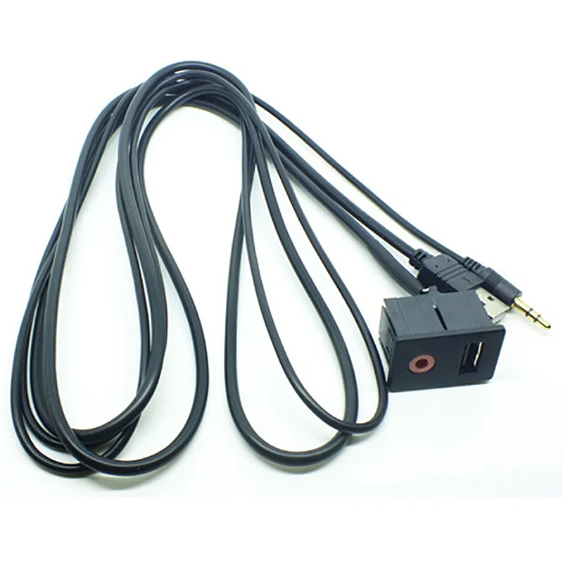 Автомобильный Suv Dash аудио Usb 3,5 мм Aux Наушники папа монтажный адаптер панель комплект ввода