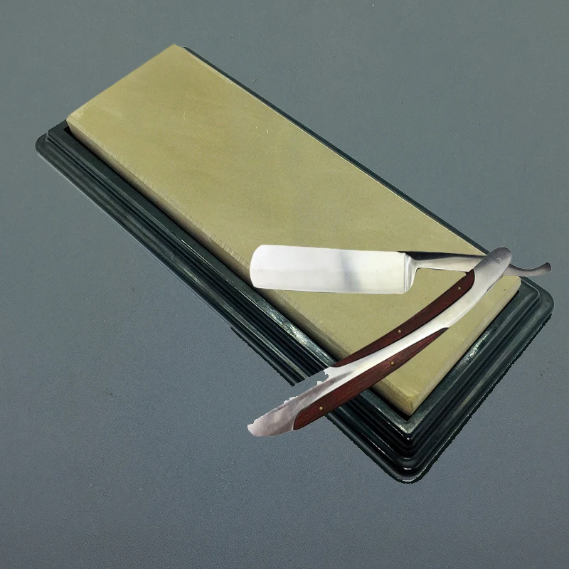 Бритва педикюрный нож точильный камень натуральный желтый Pulpstone 14x5x1cm|Точилки| |